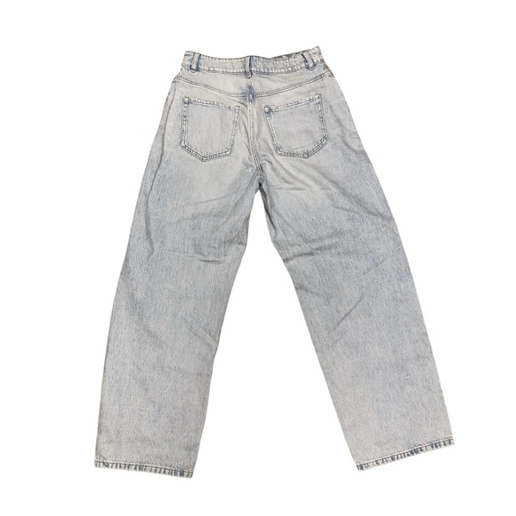 Garage High Rise Baggy Distressed Denim Jeans in Colour Briar Blue 31" Waist - Picture 10 of 12